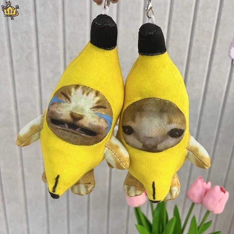 [WBK] พวงกุญแจตุ๊กตากล้วย แมวร้องไห้ ของเล่นสําหรับแมว