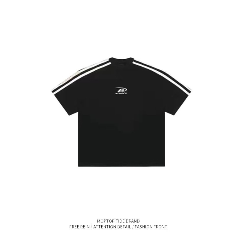 CLIFF -เสื้อยืดแขนสั้น ทรงหลวม สไตล์อเมริกัน สตรีท เหมาะกับฤดูร้อน สําหรับผู้ชาย และผู้หญิง