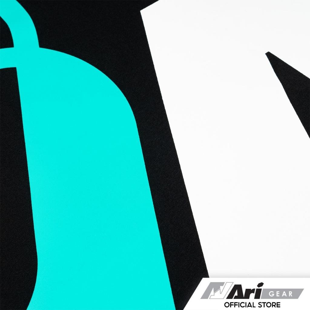 ✨2024 ARI BIG LOGO RUNNING LIFESTYLE TEE - BLACK/BLUE/WHITE เสื้อยืด อาริรันนิ่ง ซิกเนเจอร์ สีดำ s-5xl - รูปที่ 5