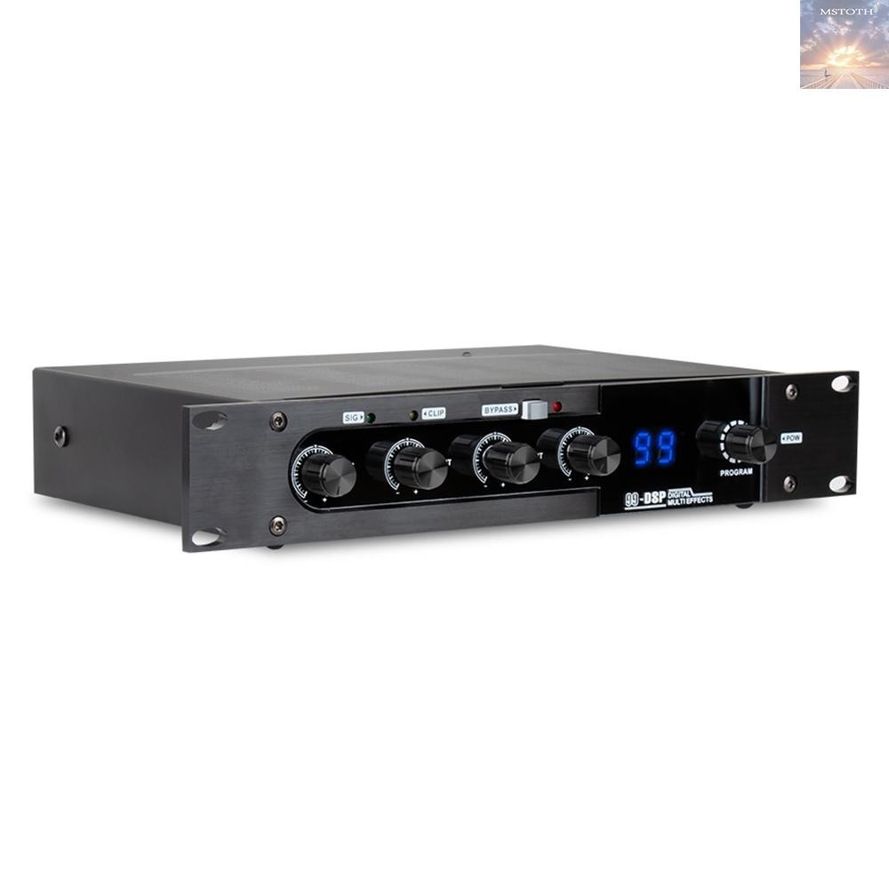 [MSTH ] Professional Karaoke Mixer Reverberator 99 DSP Digital Audio Effector Stereoscopic Sound Eff