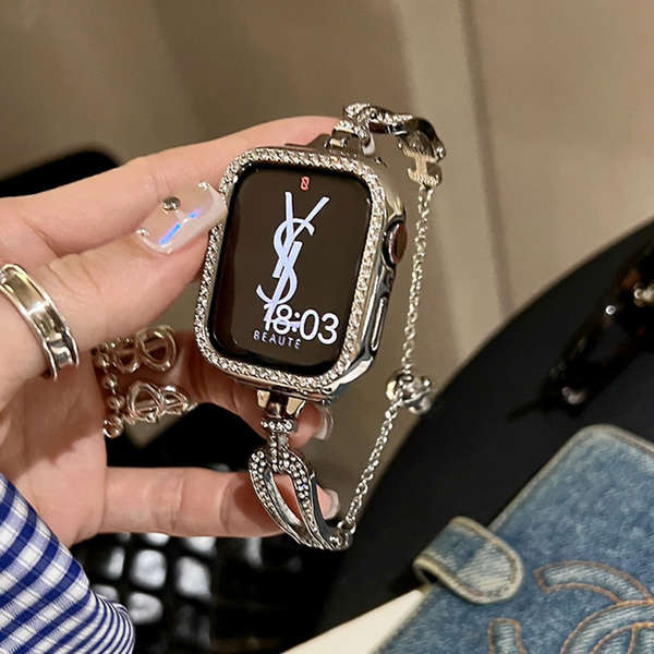 สาย applewatch series 8 สาย applewatch series 9 สร้อยข้อมือเกือกม้าแกะสายพรีเมี่ยมสําหรับ applewatch3456789 รุ่น S7S8S9iwatch