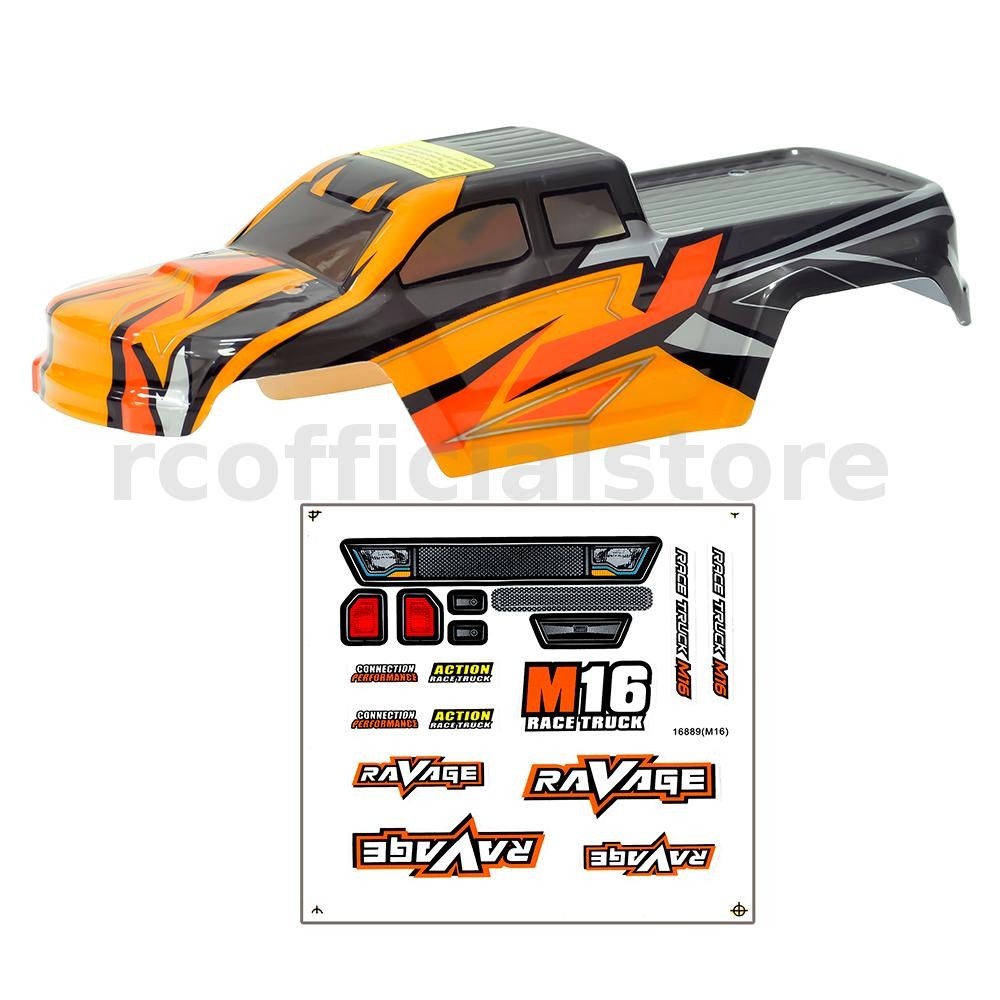 Hbx Haiboxing 16889 16889A PRO 1/16 RC รถอะไหล ่ Body Shell w/ สติกเกอร ์ ยานพาหนะรุ ่ นอุปกรณ ์ เสร