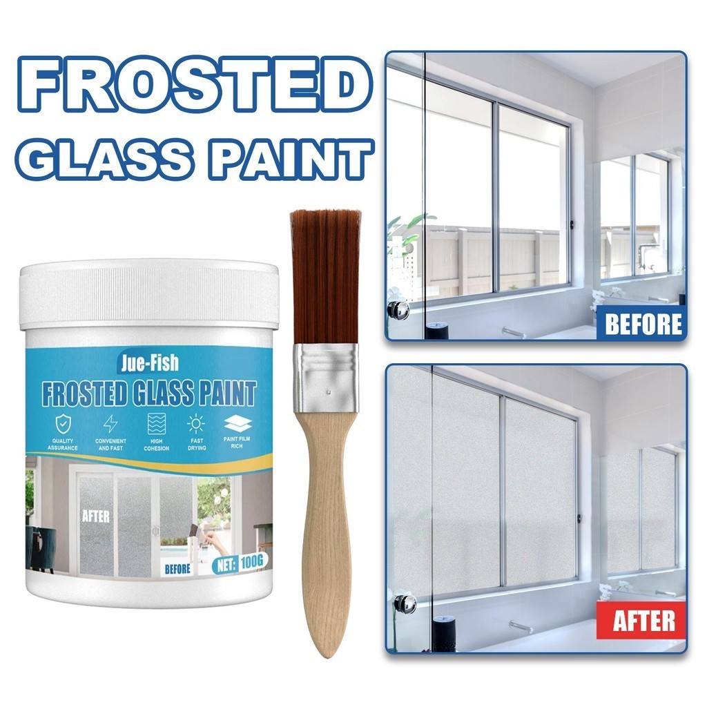 [Whgirld8 ] 2xwindow Film Frosted Glass Film Paint Matt Frosted Effect 100G สําหรับสํานักงาน
