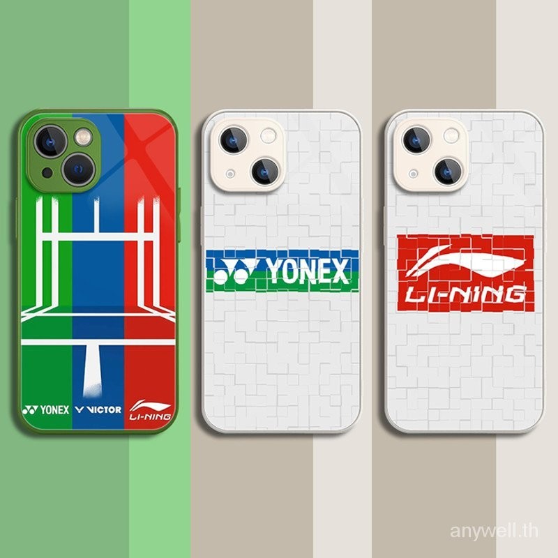 Li-ning VICTOR KUMPOO YONEX ธีมแบดมินตันแก ้ วเหลวเคสโทรศัพท ์ สําหรับ iPhone 14 13 Pro Max 11 12 13 Mini X Xr Xs Max 7/8 7P/8P