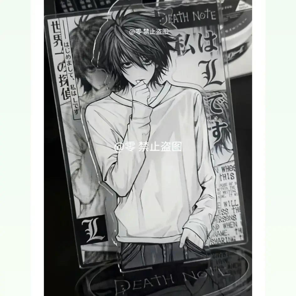 เดธโน้ตอะคริลิยืนสินค้าอะนิเมะลอว์ลีตรูปโต๊ะแสดงอุปกรณ์การ์ตูนคอลเลกชันห้องเครื่องประดับเพื่อนน่ารักของขวัญ