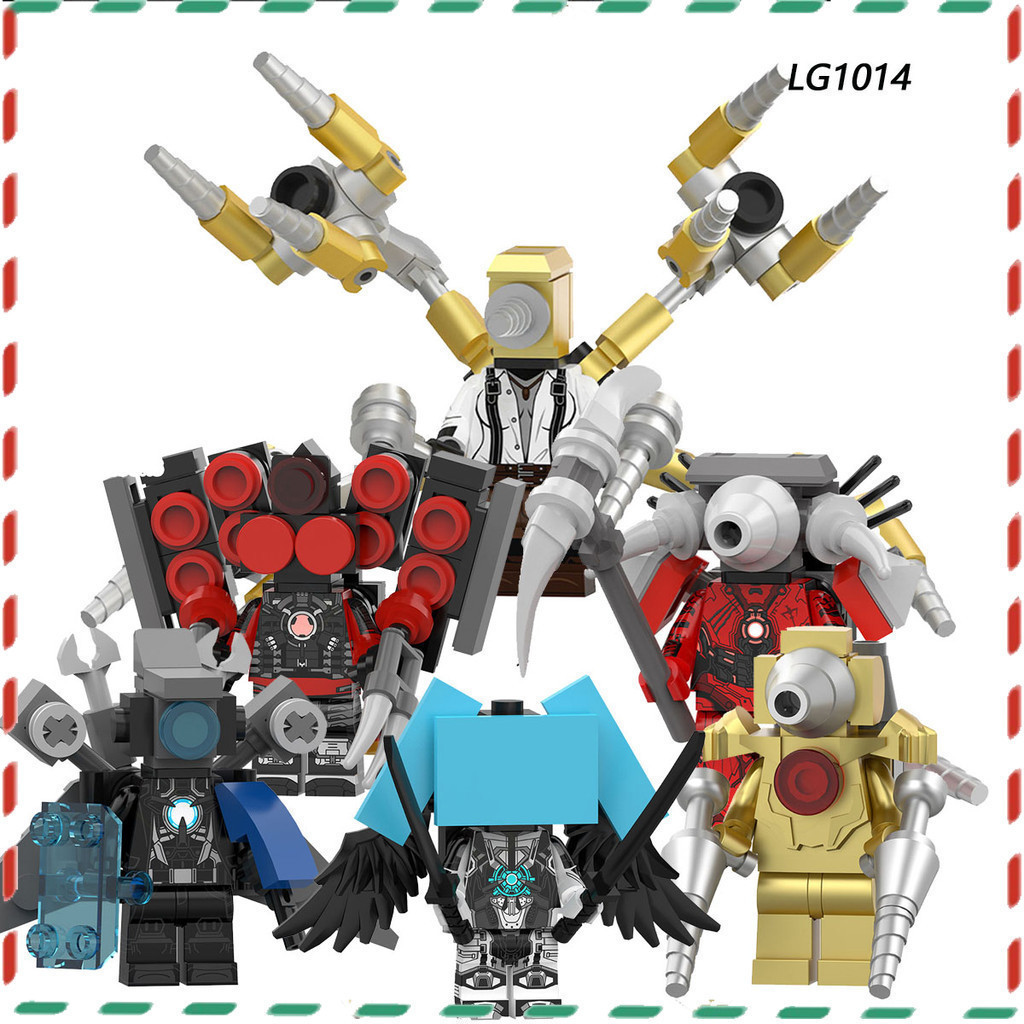 ของขวัญเด ็ กอะนิเมะของเล ่ น Skibidi Toilet Series Super Titan Sound Man minifigures Assembly Block ของเล ่ น