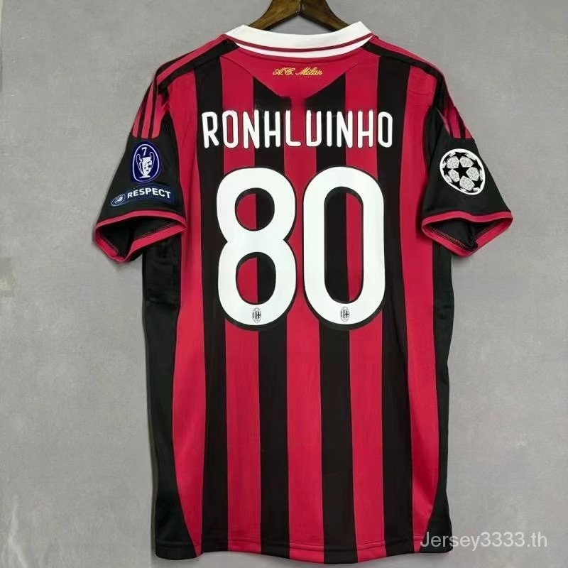 09/10ac Milan home classic vintage shirt Ronaldinho 80 Beckham 32 kaka 22 NSN1