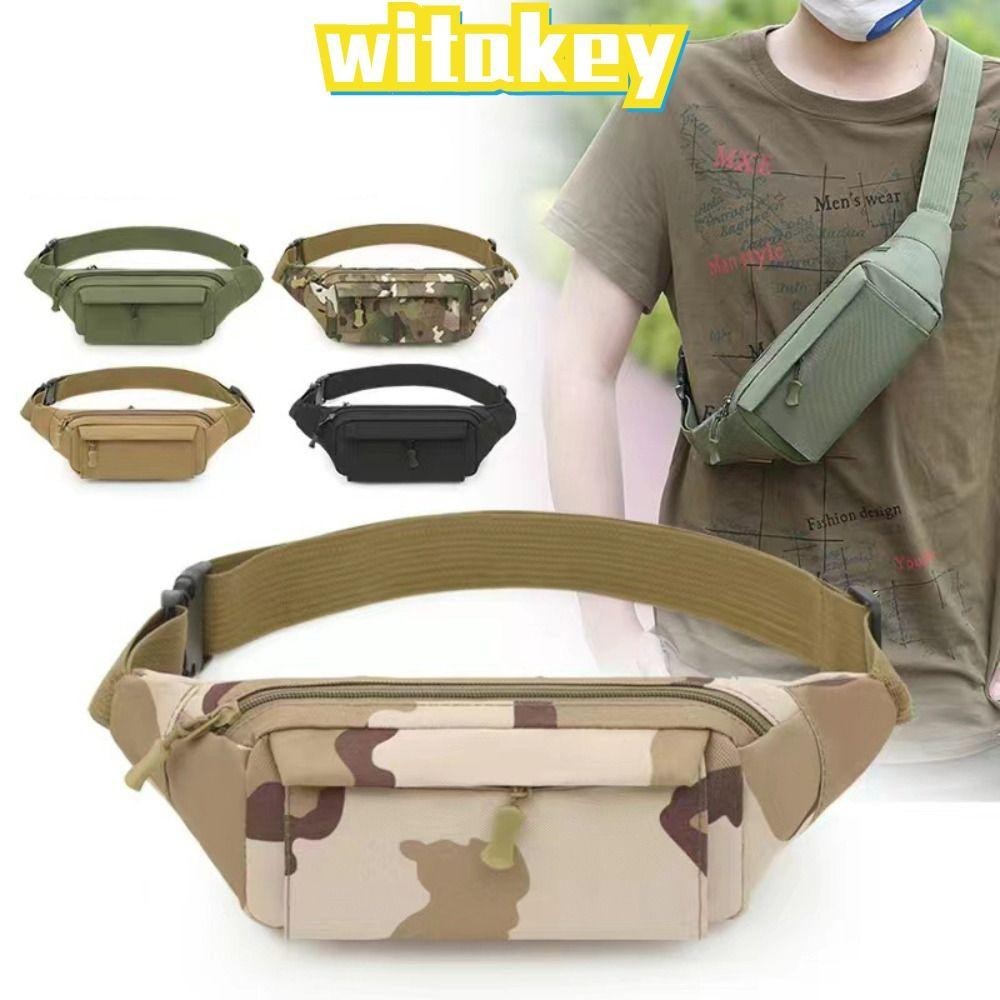Witakey กระเป ๋ าคาดเอว , กระเป ๋ าไนลอนกันน ้ ํา , กระเป ๋ าเข ็ มขัดทนทาน Hip Sack Men