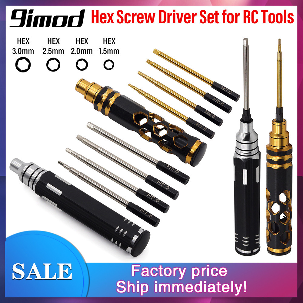9imod RC Hex Driver ชุด 4-in-1 Hex Allen ไขควงชุด 1.5/2.0/2.5/3.0 มม.RC เครื่องมือ