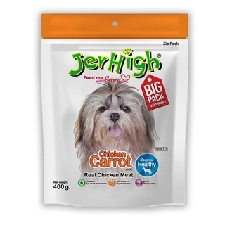 (ซอง) Jerhigh Stick เจอร์ไฮ สติ้ก ขนมสุนัข แพ็คใหญ่ 400g. สุดคุ้ม
