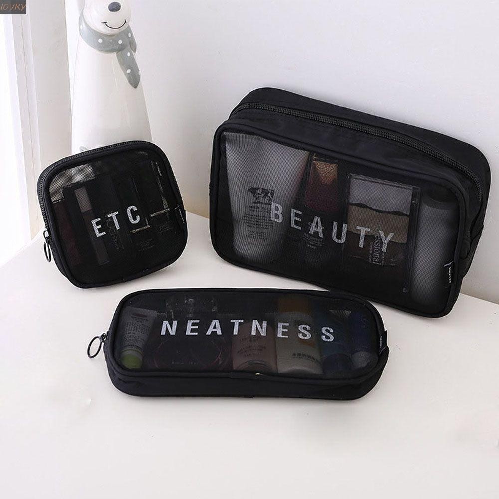 Ivory Organizer Men Mesh Multi-function Breathable กระเป ๋ าเครื ่ องสําอาง