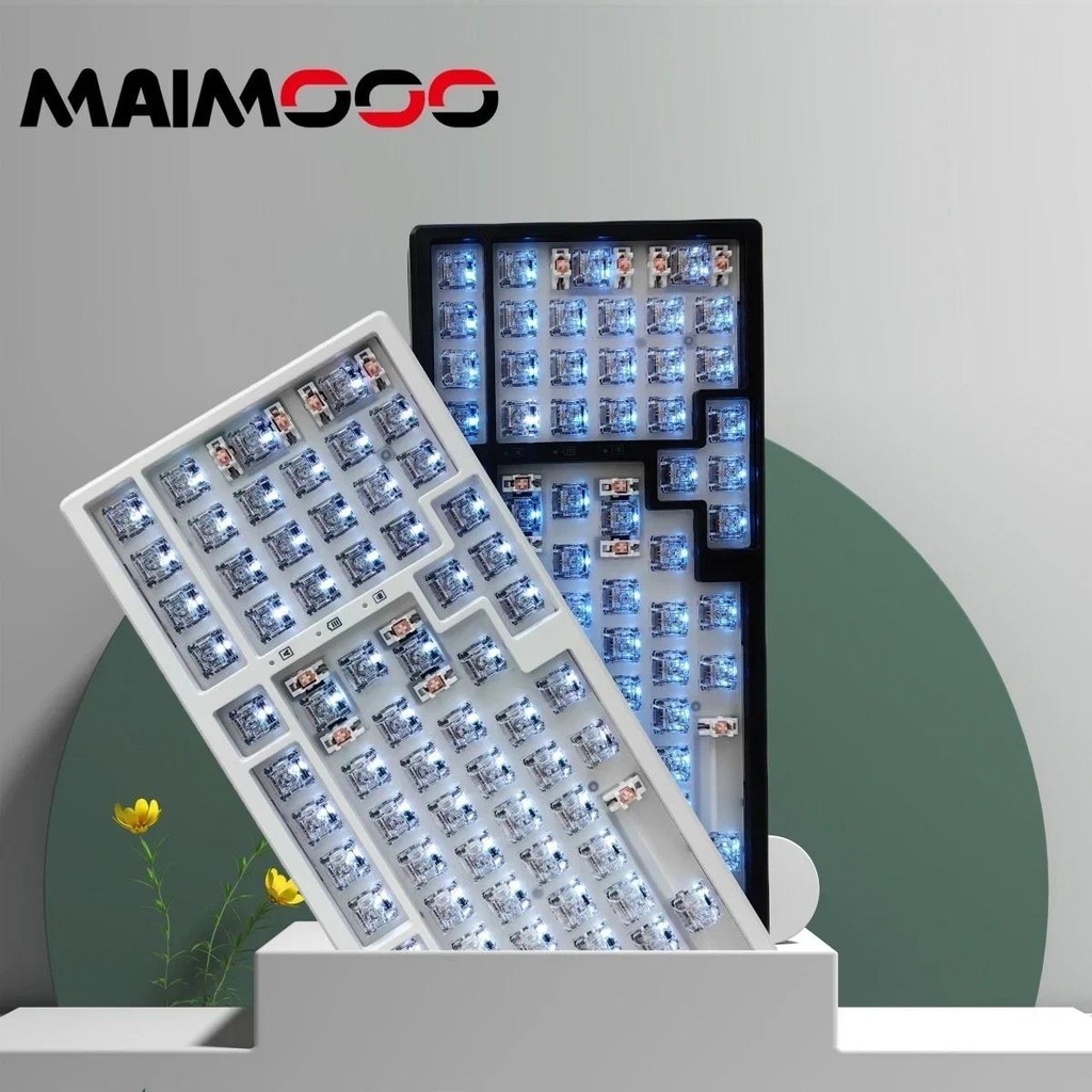 MAIMOOO K9 Multi Function Gaming Keyboard Hot-Swappable Kit RGB Light สามโหมด DIY Mechanical Keyboar