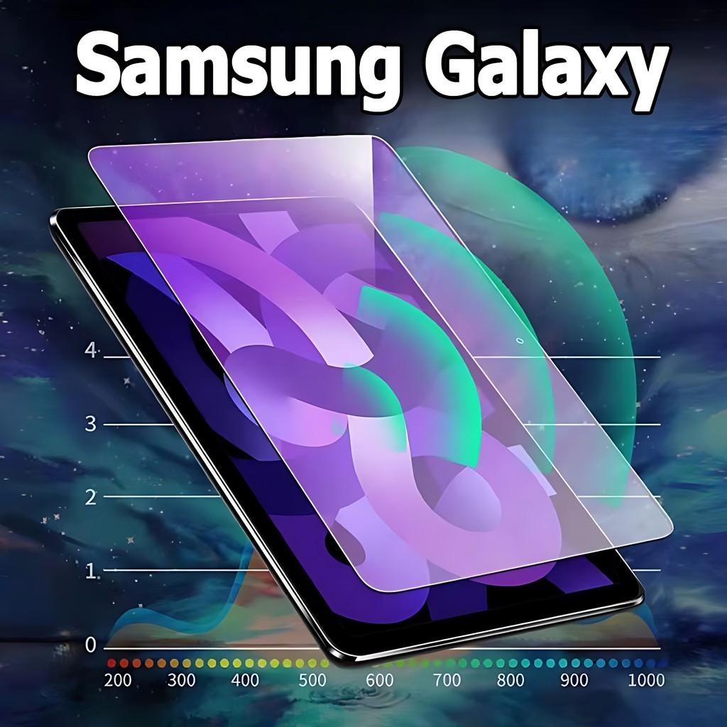 ฟิล์มกระจก นิรภัย ซัมซุง For Samsung Galaxy Tab S6 Lite S7 S8 S9 S7+ S8+ S9+ S7FE S9FE A8 A9 A9+ ฟิล์มป้องกันแสงสีม่วง