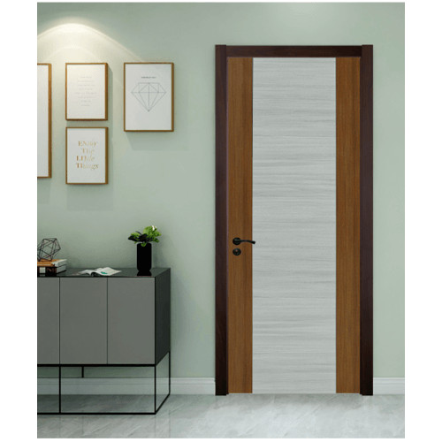 Changdee ประตู ECO HOLZTUR ประตูเมลามีน MD-MD43 80x200ซม. GRAY WENGE – BROWN OAK สินค้าดีมีคุณภาพ*