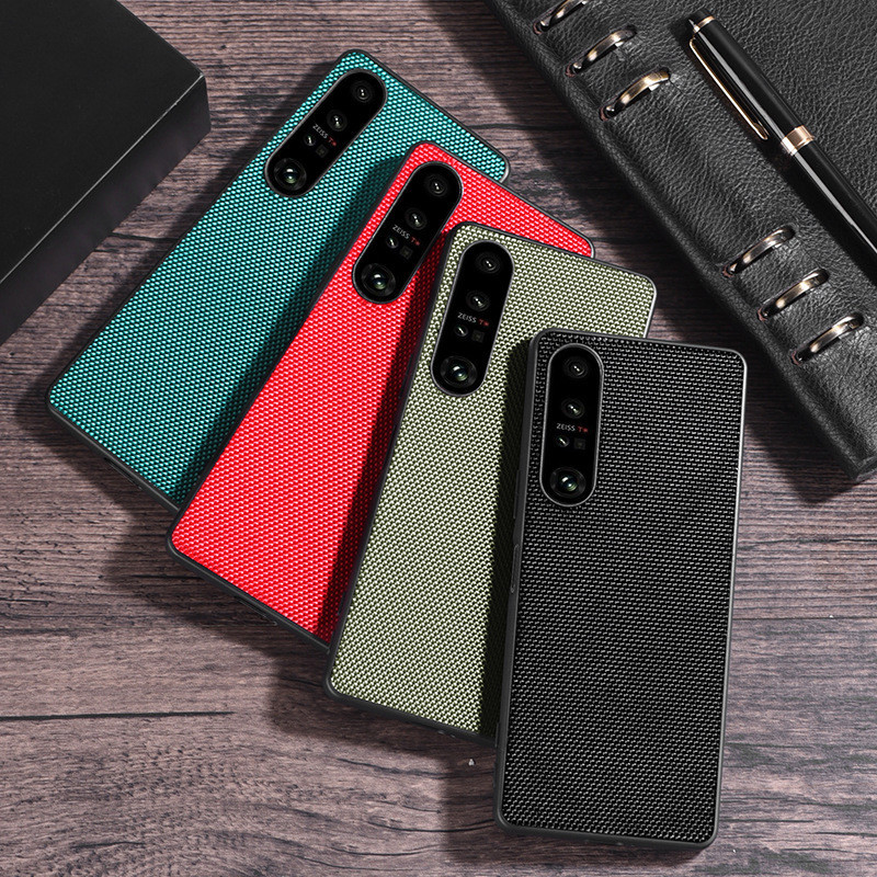 เคสสําหรับ Sony Xperia 1/1 Mark3/1 Mark 4/ 1 Mark5/ 5 Mark2/ 5 Mark3/ 5 Mark 4/Mark5 TexNylon ผ้ากัน