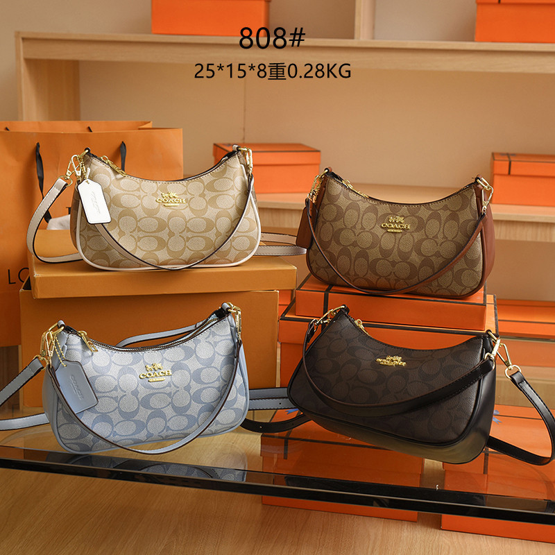 Coaach กระเป๋าสะพายกีฬากระเป๋า Messenger กระเป๋าสะพายไหล่ผู้หญิงหนังกระเป๋า Crossbody กระเป๋า Luxury Shopping Tote Bag