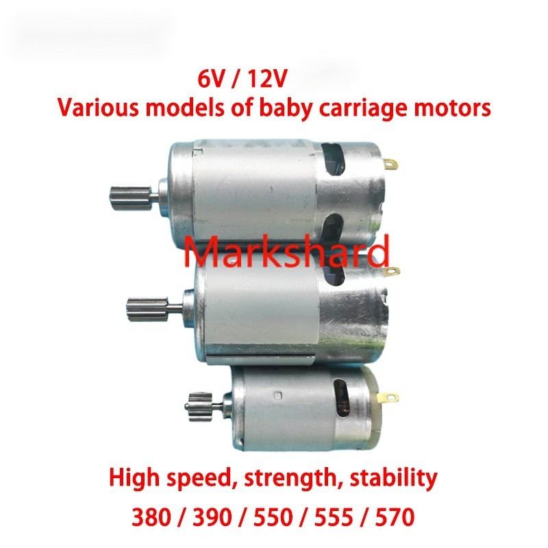 Children's electric toy car motor,RS550 RS390 RS380 6V 12V DC motor for kid's ride on car
