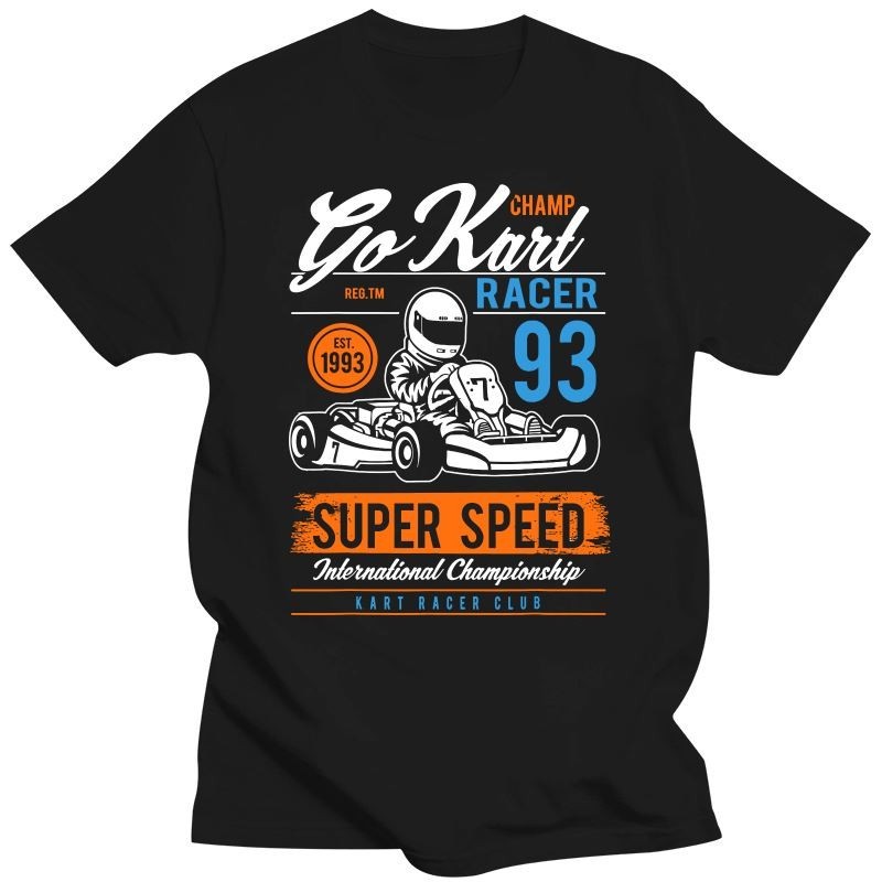 Mens Clothing Vintage Go Kart T Shirt 90S Racing Karting Pilots