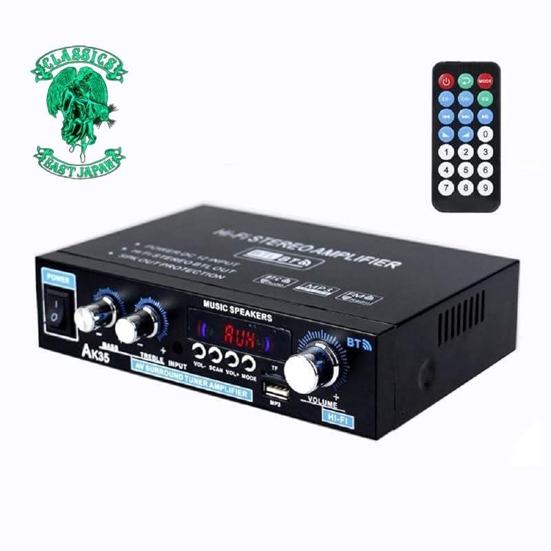 "Bluetooth 5.0 compatible 2-channel audio amplifier multifunction power amplifier"