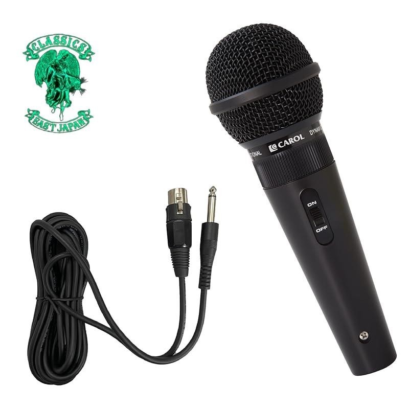 CAROL Dynamic Microphone GS-35 Single Directional Cardioid Vocal Microphone Karaoke Microphone 6.3mm Microphone Cable with Mic Holder for Meetings and Home Use