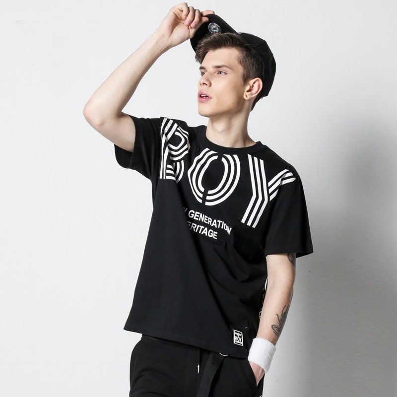 [พร้อมส่ง]BOY เสื้อยืด เสื้อ แท้ ชาย 100% ผ้าฝ้าย ชุดปกติ oversize ธรรมดา y2k ไซส์ใหญ่