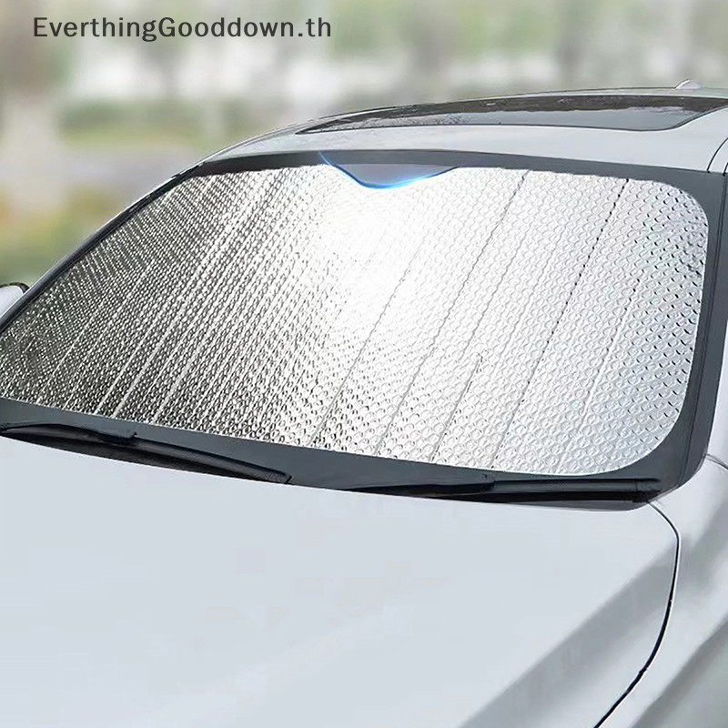 Ever รถหน้าต่างด้านหน้าบังแดด UV Protection Shade Sun Protector กระจก Visor Cover Auto ผ้าม่าน Sunshade อุปกรณ์เสริม TH