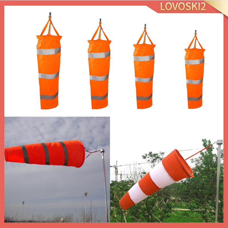 [Lovoski2 ] Windsock wind Cone 60,80,100,150cm ถุงเท ้ าลมกลางแจ ้ งพร ้ อมเข ็ มขัดสะท ้ อนแสง