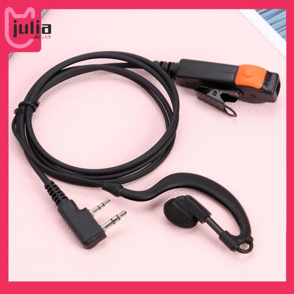 [ Julia1.th ] Dual PTT K Walkie Talkie วิทยุหูฟังชุดหูฟังไมโครโฟนสําหรับ Kenwood 888S TYT