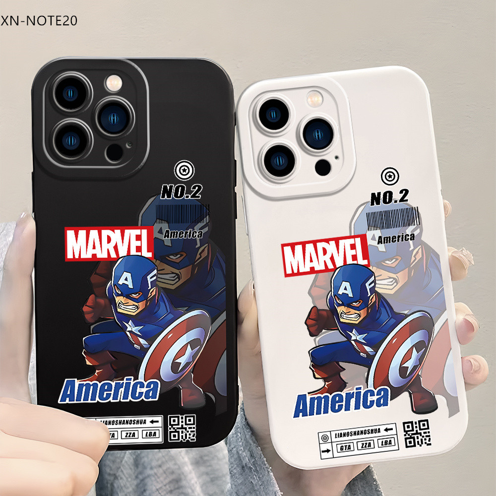 Samsung Galaxy Note 20 10 9 8 Lite Plus Ultra เคสซัมซุง สำหรับ Captain America เคส เคสโทรศัพท์