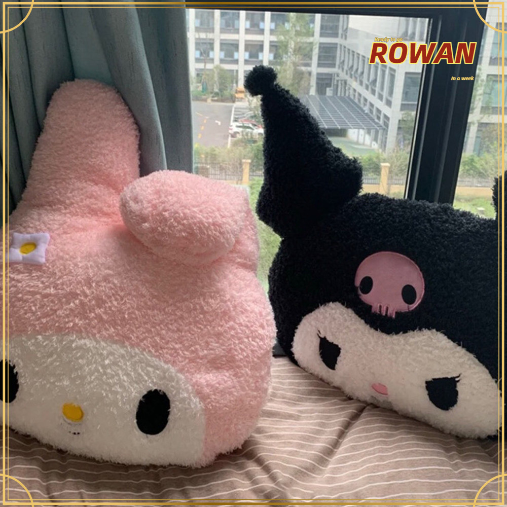 Rowans Kuromi ตุ๊กตาตุ๊กตา, Super Soft Oversize Kuromi ตุ๊กตาหมอน,ตกแต่ง 45 ซม.พีช Plush Melody ตุ๊กตาของเล่นของขวัญ