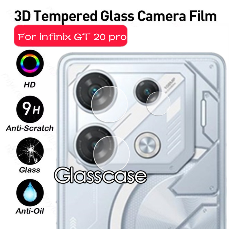 1-3 ชิ้น 3D 9H โค้งกระจกนิรภัยสําหรับ Infinix GT 20 10 Pro 20Pro 10Pro GT20Pro Gt10Pro 5G X6871 X6739 เลนส์กล้องป้องกันหน้าจอเต็มรูปแบบป้องกันฟิล์มแก้วปกหลัง