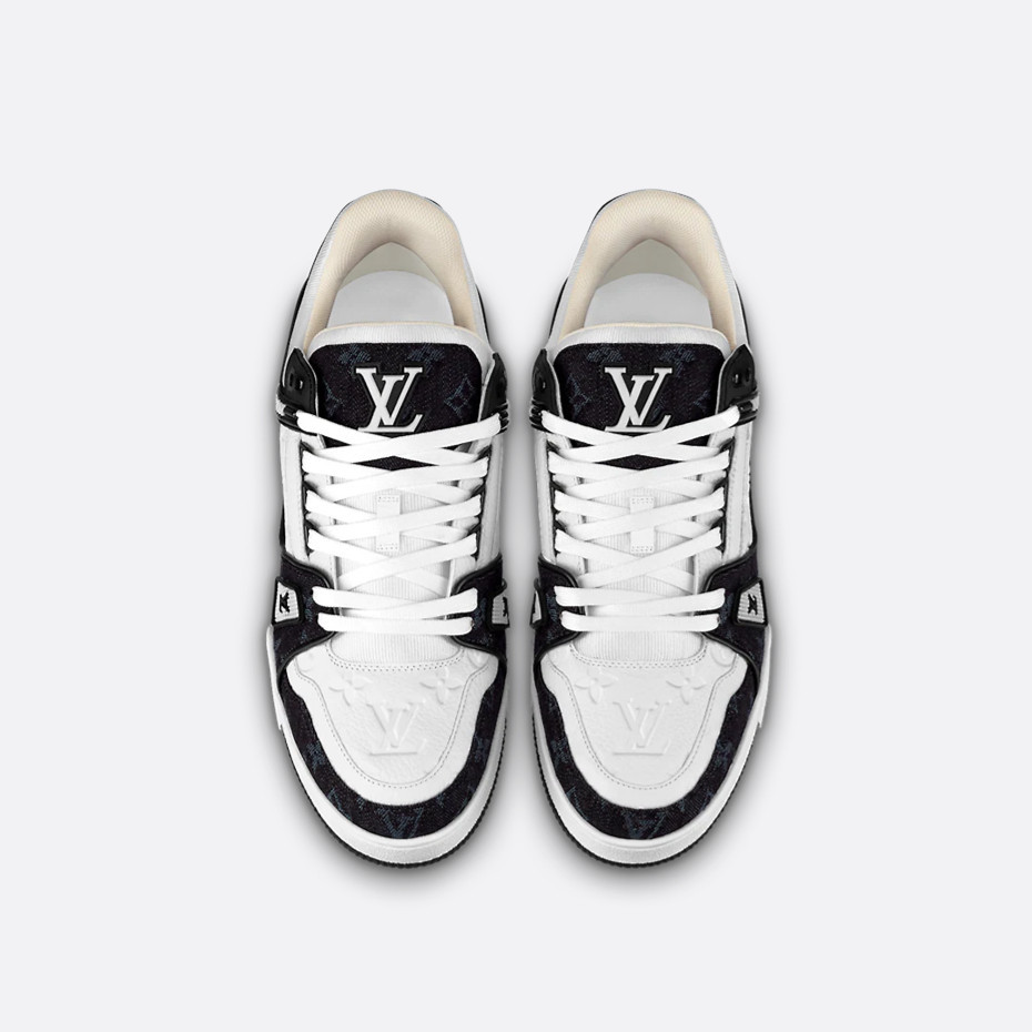 💥ของแท้ 100%💥หลุยส์ วิตตองLouis Vuitton LV TRAINER Men/Sneakers Louis Vuitton รองเท้า/รองเท้าผ้าใบ/สินค้าขายดี/