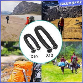 [lzdjhyke2] แพ็ค10หัวเข็มขัดสะพานตะขอสําหรับอุปกรณ์ตั้งแคมป์…