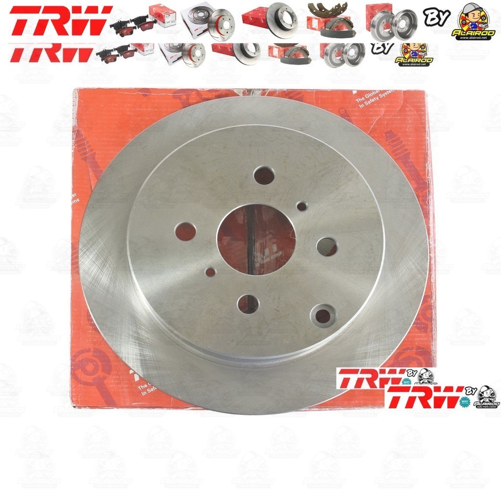 TRW จานดิสเบรค 2 ใบ จานดิสเบรคหลัง จานเบรคหลัง DF7211 TOYOTA ALTIS 1.6,1.8 ZZE121,122 ปี 2001-2007 ขนาด 269 mm หนา 9 mm