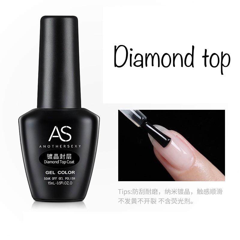 AS Another Sexy Gel Polish Primer / Base Coat / Reinforced / Matte/ Tempered / Diamond Top Coat 15ml
