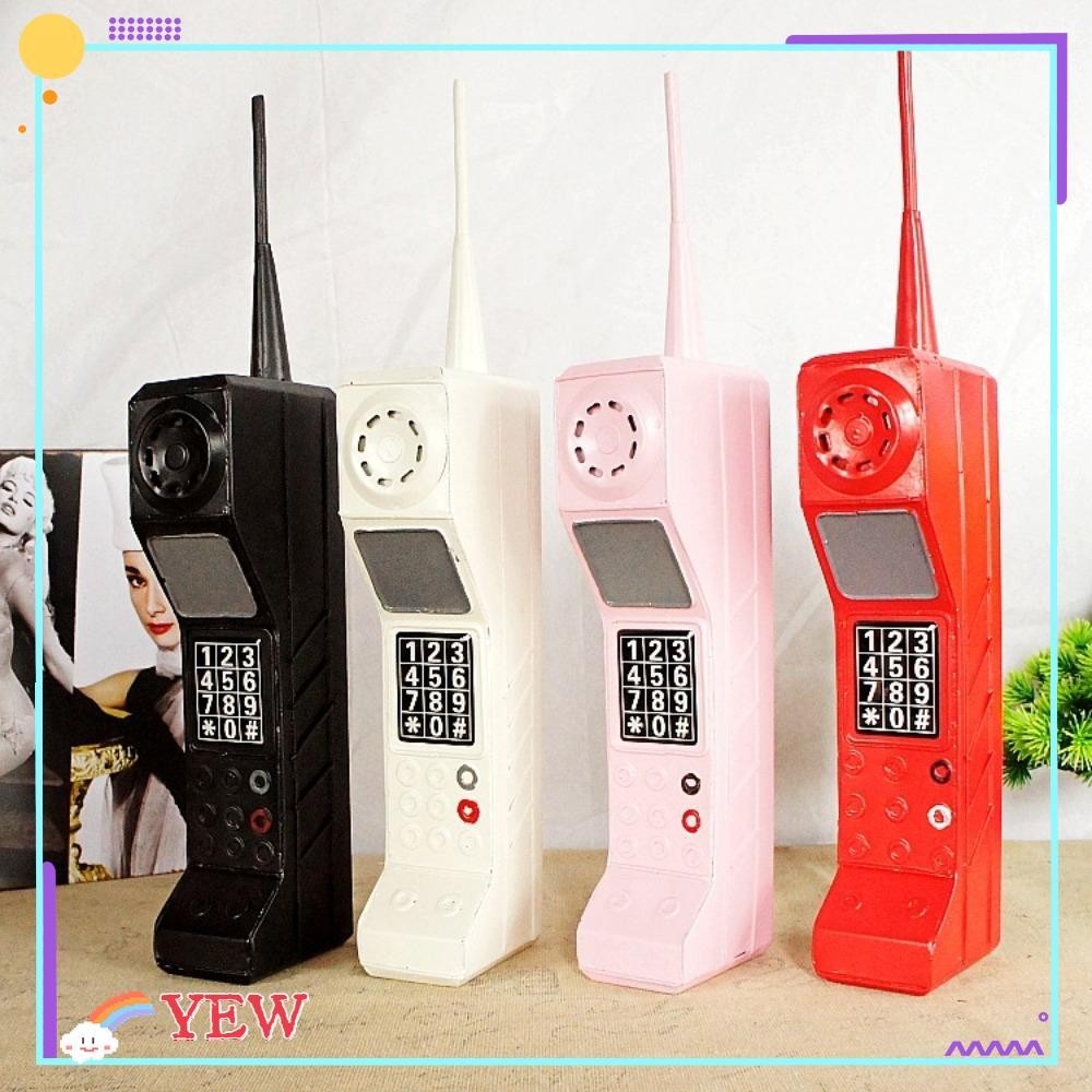 Yew โทรศัพท ์ อิฐมือถือรุ ่ น Retro 80'S 90'S อิฐโทรศัพท ์ มือถือตกแต ่ ง Crafts, โลหะ Vintage Old Classic Design Old-Fashioned โทรศัพท ์ รุ ่ น Bar