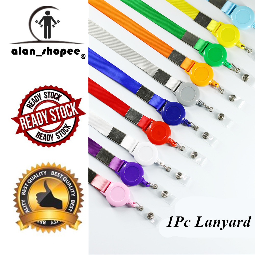 1 ชิ ้ น Retractable Badge Reel เชือกเส ้ นเล ็ กไนลอน