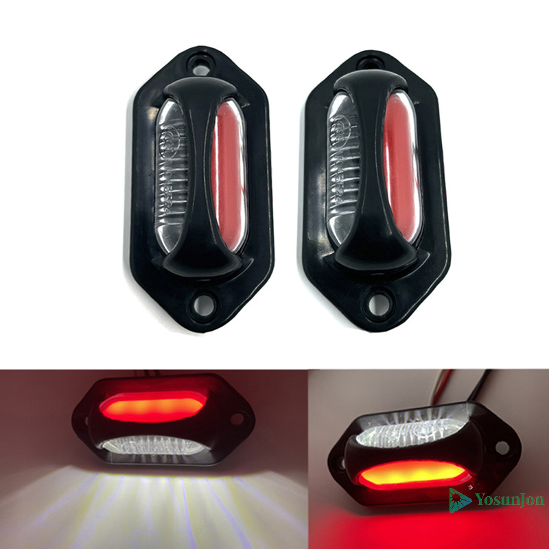 Yosunjon ] รถพ ่ วงรถบรรทุกรถยนต ์ Universal LED ป ้ ายทะเบียนแสงจํานวนแผ ่ นโคมไฟ 12V 24V ใหม ่