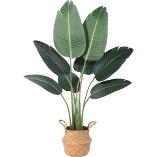 【Ready Stock】4.0-6.3Ft/47-74in Artificial plant,Banana artificial tree, Fake Indoor Plants with Pot Big,High quality indoor and outdoor decorative plants,interior decorations