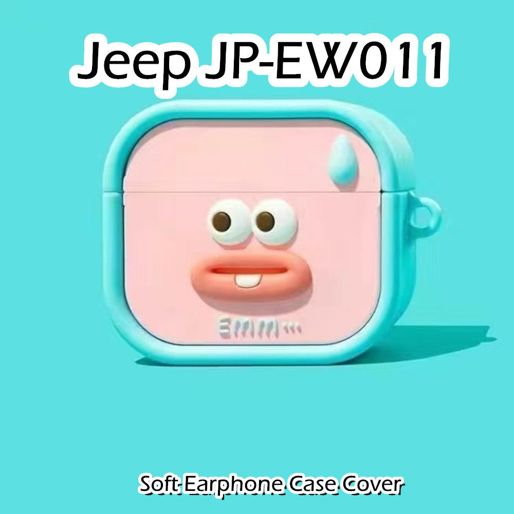 【 คุณภาพสูง 】 สําหรับ Jeep JP-EW011 เคสอะนิเมะการ ์ ตูนจัดแต ่ งทรงผมซิลิโคนอ ่ อนนุ ่ มหูฟังเคส NO.3