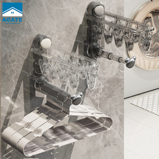 ที่เก็บไม้แขวน ที่จัดระเบียบไม้แขวนเสื้อ ไม่ต้องเจาะผนัง ติด…