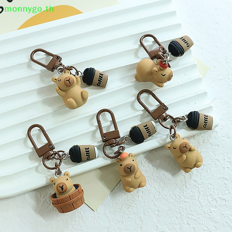 Monnygo การ ์ ตูน Kapibala Key Chain Capybara จี ้ โทรศัพท ์ หูฟัง Ch กระเป ๋ าตกแต ่ งกุญแจรถ TH