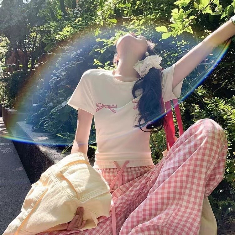 MIXD OOTD | “Baby Tee“ (D) รวมลายเสื้อครอปทรงพอดีตัวเนื้อผ้า cotton 100%