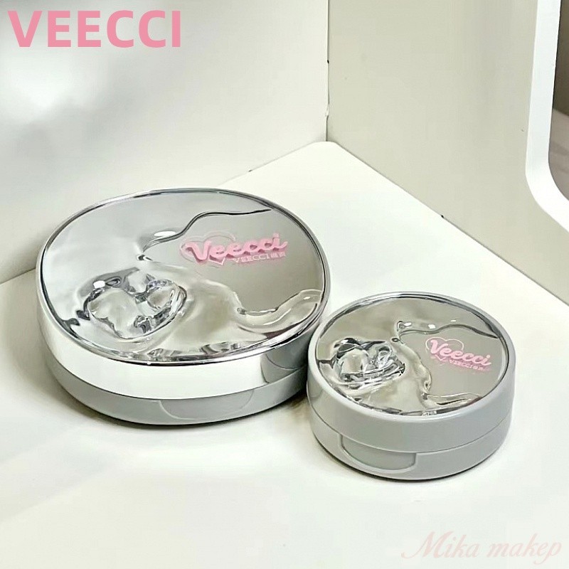 VEECCI แอร์ คูชั่น เอสเซ้นส์ ล ็ อคตาข ่ าย Light Mist นุ ่ มและไร ้ ที ่ ติควบคุมความมันโดยไม ่ ทําให ้ แห ้ ง