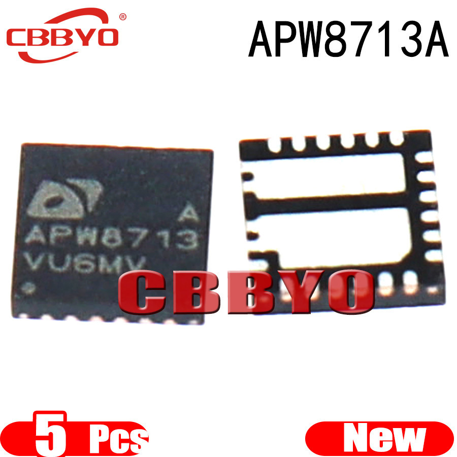 วงจรรวม QFN-23 APW8713AQBI-TRG APW8713AQBI APW8713A APW8713 5 ชิ้น