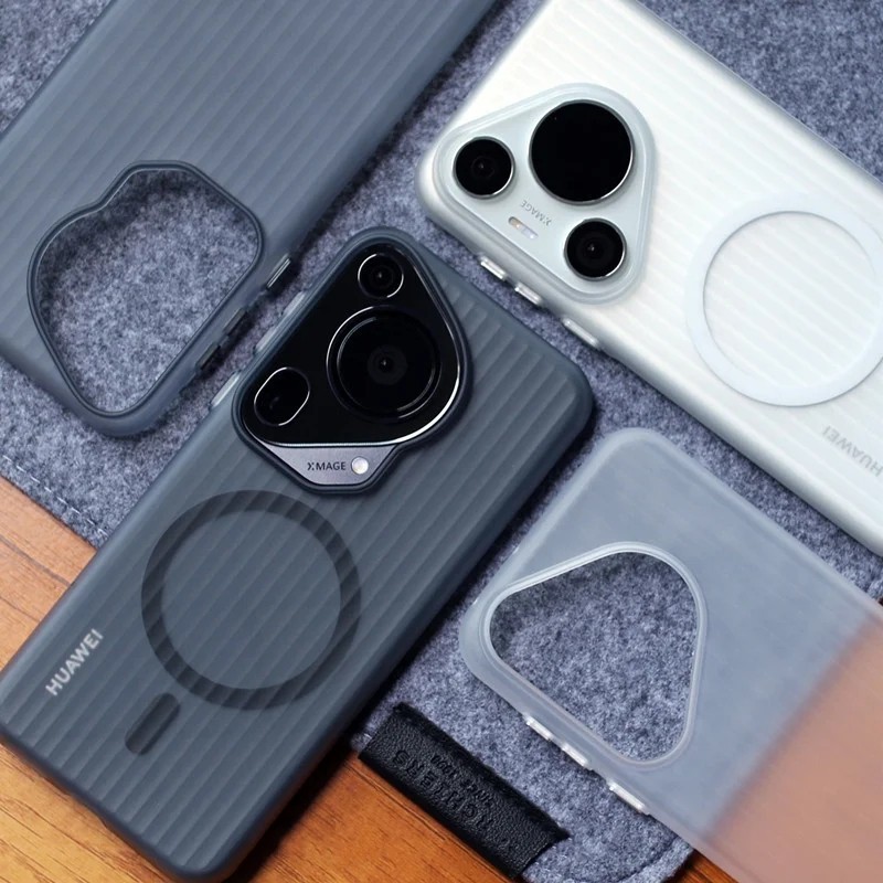 [JLK] สําหรับ Huawei Pura 70 Pro+ 70 Ultra Matte Hard PC Ultra Slim Back Case Clear Cover พร้อมแม่เหล็กไม่สม่ําเสมอลูกฟูก Frosted กันกระแทก Hard Covers