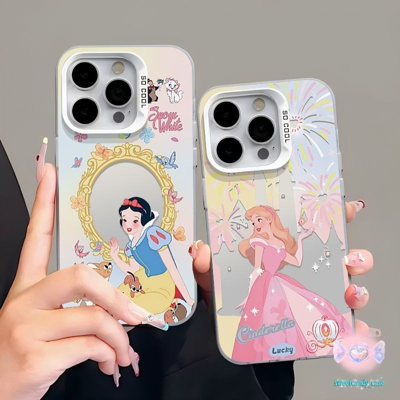 Candy-เจ้าหญิงสวยสีเงินโทรศัพท์มือถือกรณีเข้ากันได้กับiPhone XR XS 12 13 14 15 Pro MAX 6 7 8 Plus SE ไอโฟน11 ไอโฟน16 - รูปที่ 4