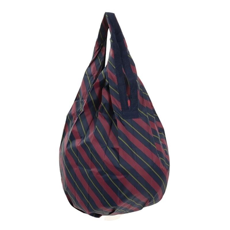 MARNA Shupatto Compact Bag Drop Diagonal Stripe Vertical Type Foldable Eco Bag S460NS
