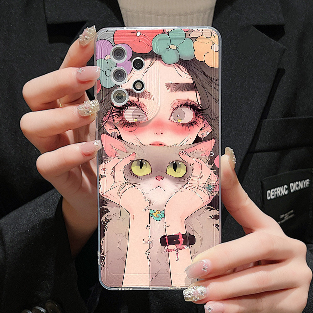 เคสSamsung A55 5G ลายน่ารัก สำหรับ Samsung AS23Ultra A54 A24 A04S A03S A15 A13 A33 A23 A22 A34 A53 S24 S23 S22 FE Ultra
