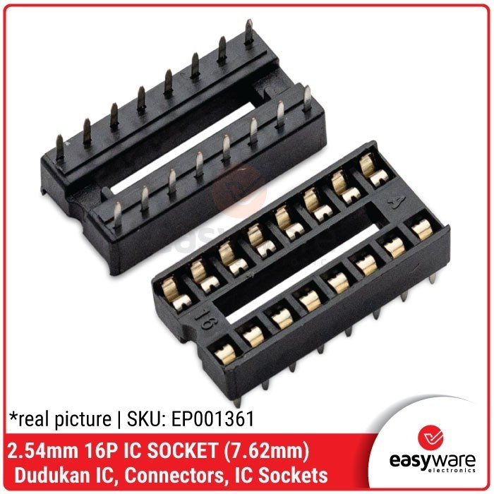 DC99 SOCKET IC 16 PIN IC SOCKET 16P - หมุดมาตรฐาน